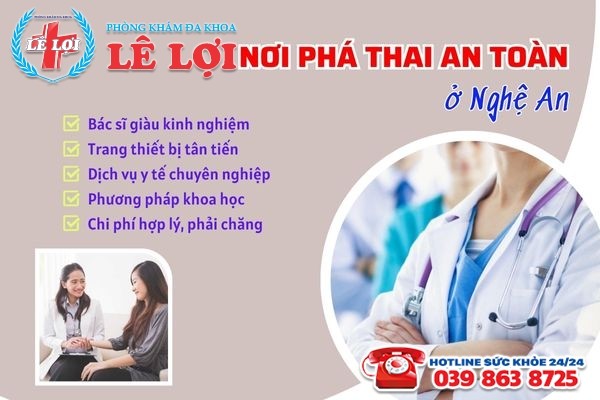 Nơi phá thai an toàn ở Nghệ An