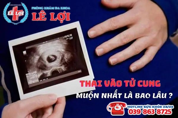 Tìm hiểu: Thai vào tử cung muộn nhất là bao lâu?