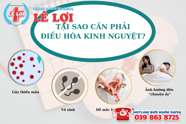 Tại sao phải điều hòa kinh nguyệt?